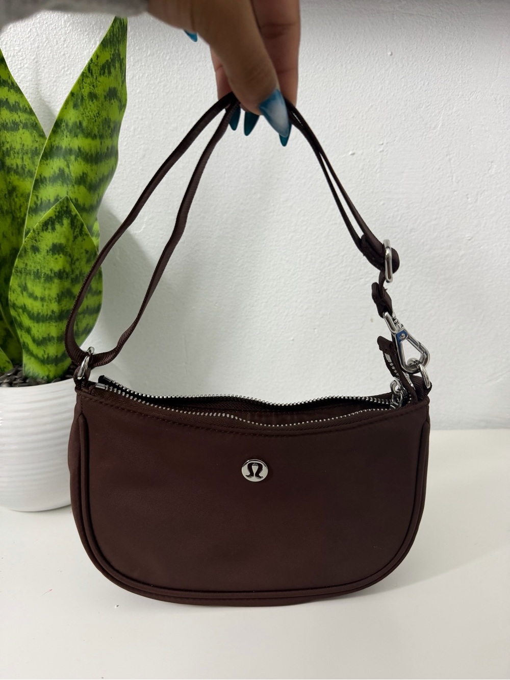 lululemon athletica Dark Brown Crescent Shoulder Bag